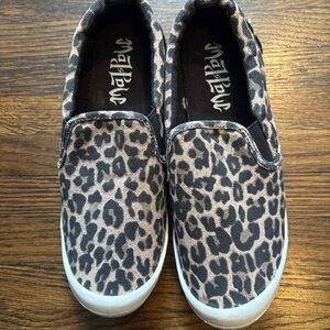 Mad Love Women's Animal Print Slip-On Sneakers